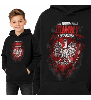 Bluza z kapturem dziecięca Patriotyczna OD URODZENIA DUMNY
